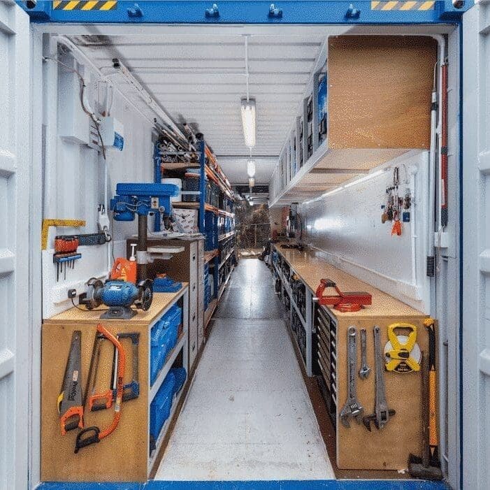 Custom Designed Shipping Container Workshop.