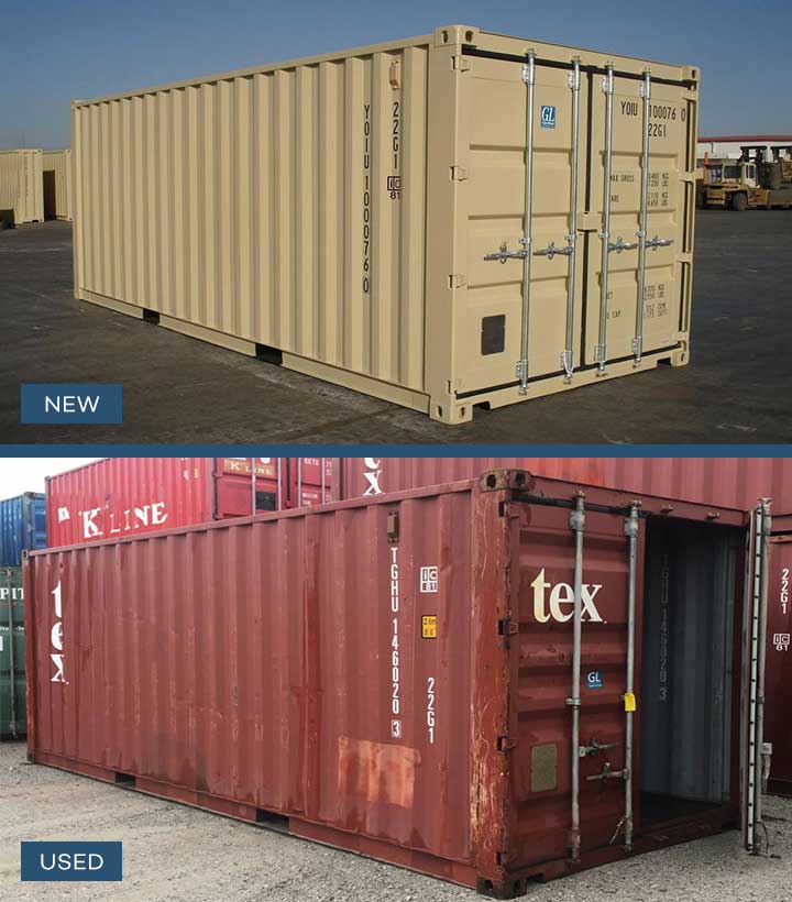40 ft New vs. Used Water Wind Tight Container Difference