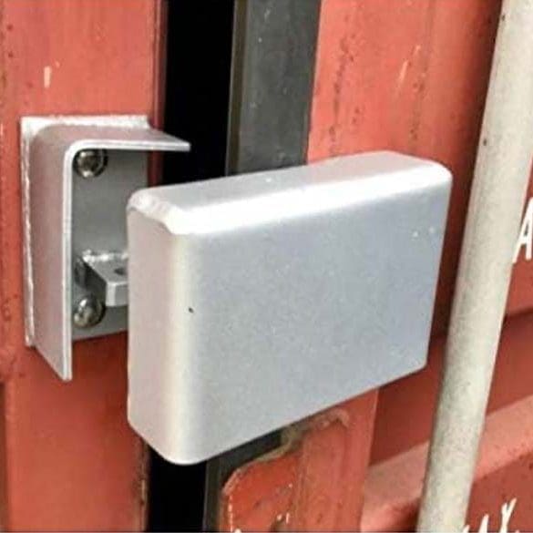 Lock box for shipping container