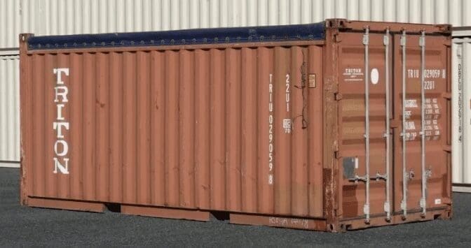 Used 20ft Standard Open Top Shipping Container