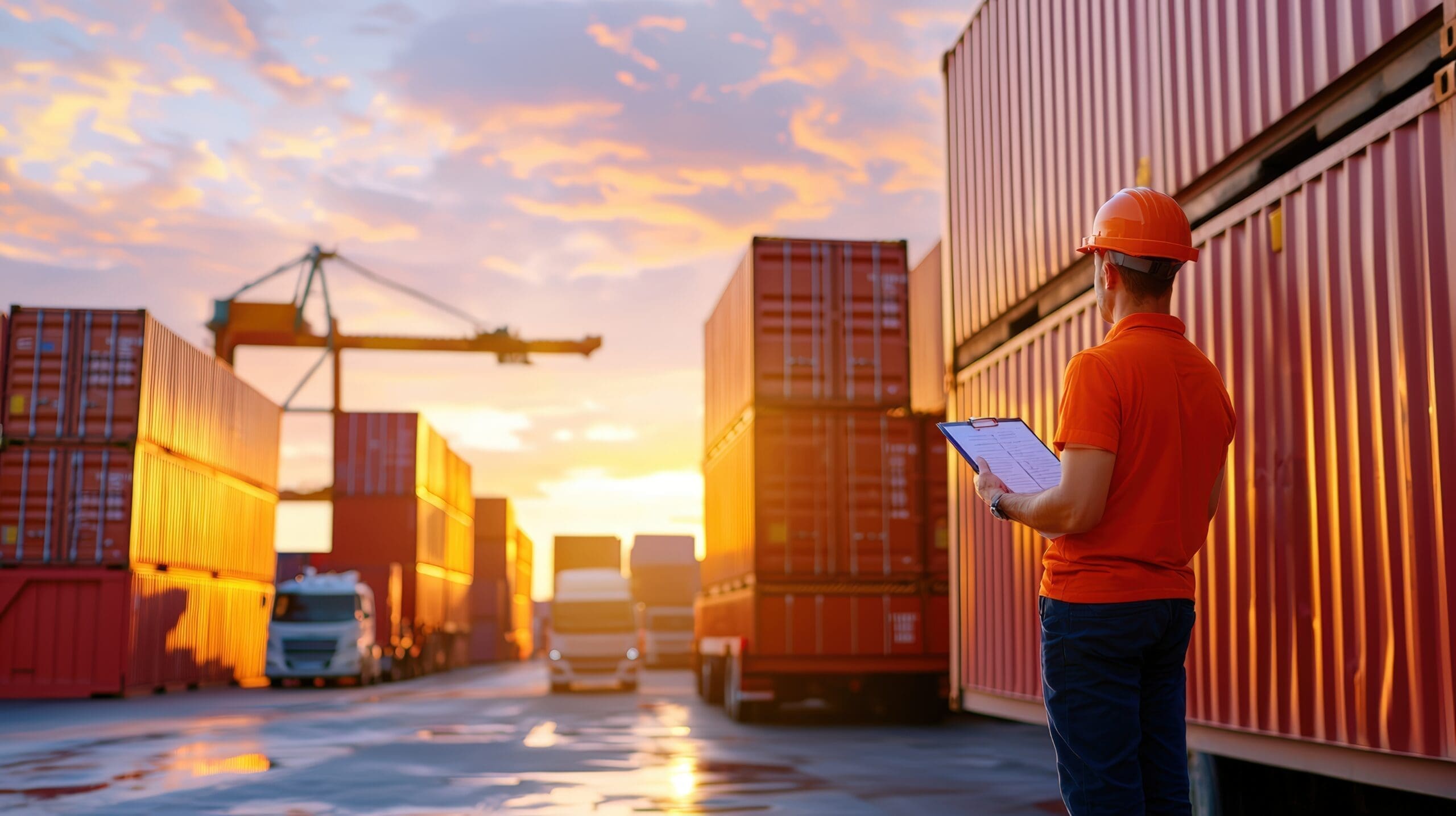 Shipping container delivery via tilt-bed truck to a St. Louis area job site — Container Sales Group tilt-body delivery service