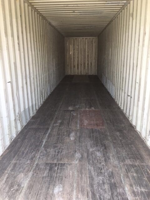 40ft shipping container inside floors