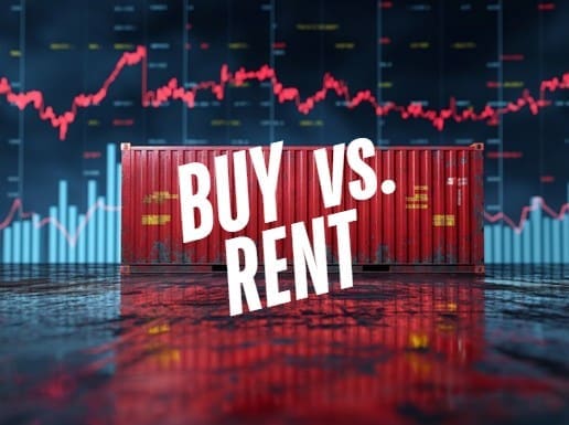renting vs buying a shipping container.