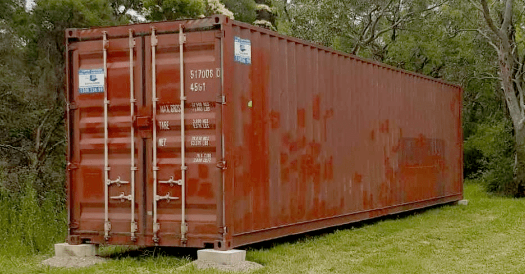 ground prep for shipping container delivery