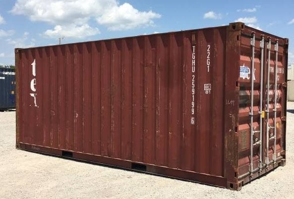 20 ft Used WWT Brown Shipping Container