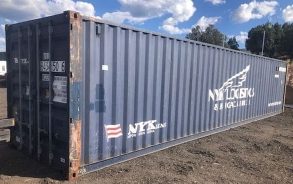 40 ft HC Cargo Worthy Used Container conex blue