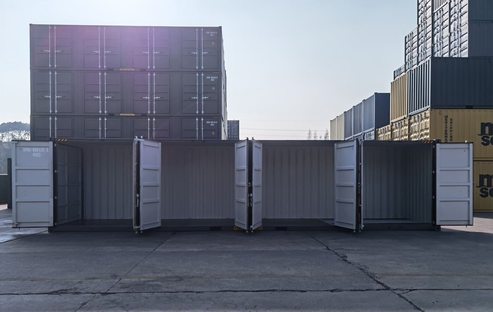 4 Door Open Sided Shipping Container conex