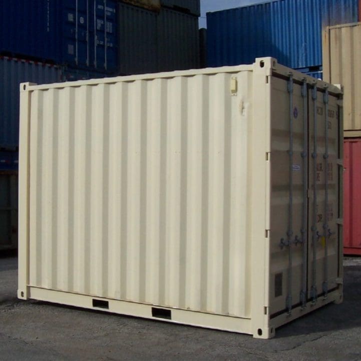 10 ft new beige shipping container