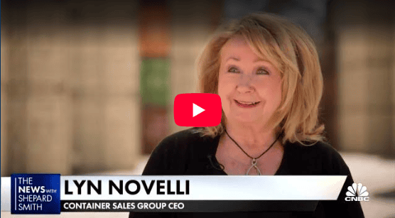 Women owned shipping container supplier interviewed by CNBC